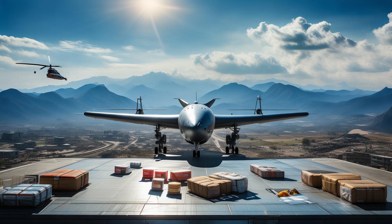 空投无人小飞机是什么意思_空投无人机_TP1000无人运输机，将智能空投技术应用到极致